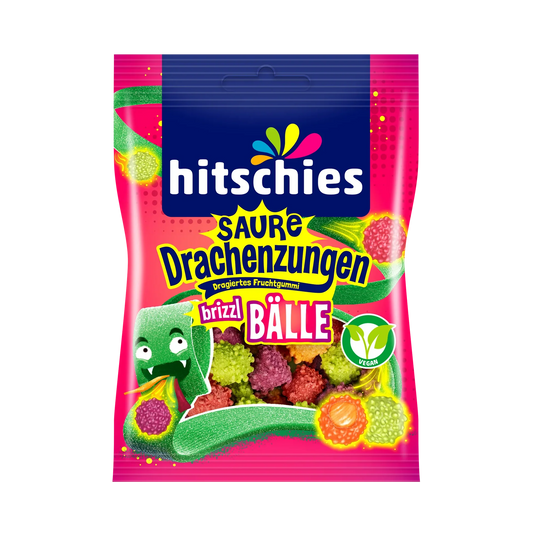 Hitschies Saure Drachenzungen brizzl Bälle (12x100g)