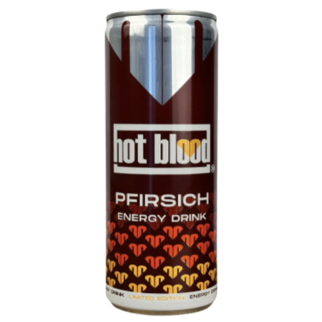 Hot Blood Pfirsich Energy Drink (24x250ml)