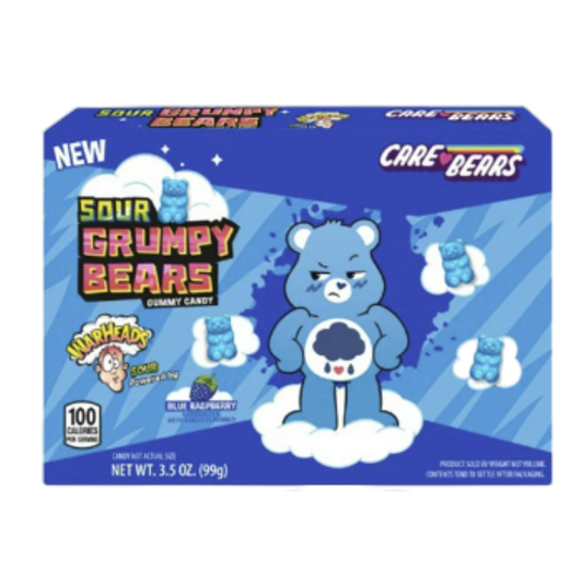 Warheads Sour Grumpy Bears Theater Box (12x99g)