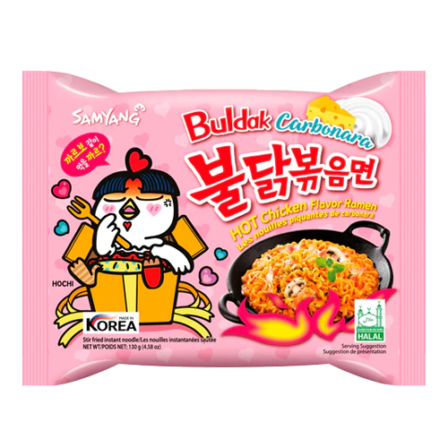 Buldak Samyang Hot Chicken Ramen Carbonara (40x130g)