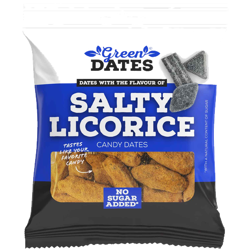 Green Dates Datteln Salty Licorice (16x90g)