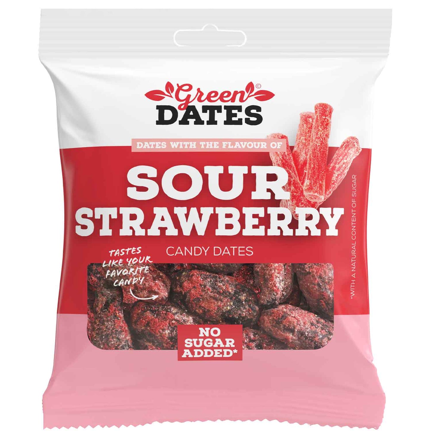 Green Dates Datteln Sour Strawberry (16x90g)