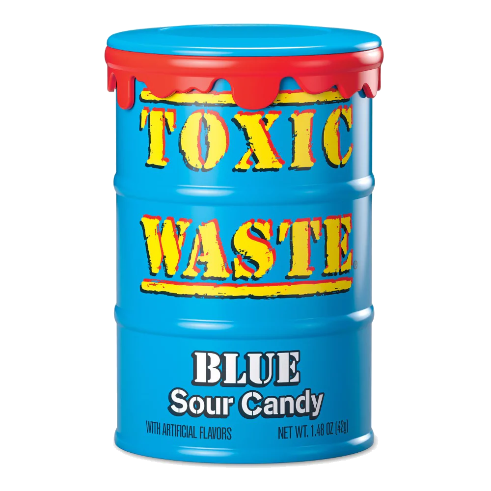Toxic Waste Blue Drum (12x12x42g)