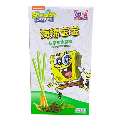 Spongebob Coated Stick Matcha (36x48g)